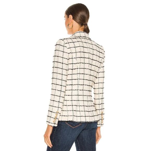 ❤️L'Agence Wool Plaid Print Blazer❤️ - Picture 3 of 3